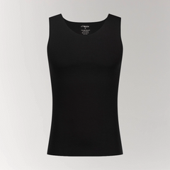 Modal Seamless V Neck Black