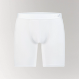 Cotton Long Boxer Brief White