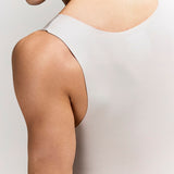Modal Seamless V Neck Grey